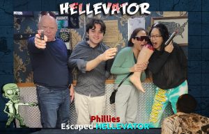 Hellevator customers taking a picture