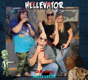 Hellevator customers taking a picture